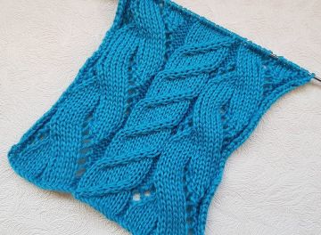 Cable Lace Stitch Knitting Pattern